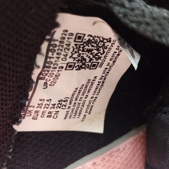 Nike Air Force 1 Vintage Floral GS 'Pink Tint' Shoes BQ2501-001 - Picture 6 of 12